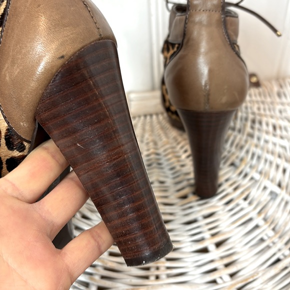 DIVALESI stunning leopard calf hair platform healed shoes - Picture 6 of 8